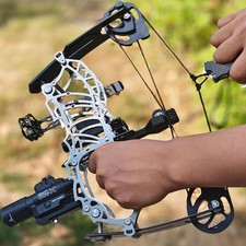 Freccia arco 13" mini compound 15-32lb tiro con l'arco regolabile arco da caccia RH LH