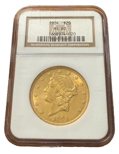 1904 oro 20 dollari ngc - 1904,