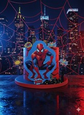torta scenografica Spiderman 