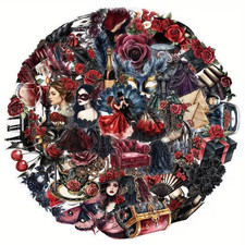 50 adesivi ROSA ROSSA sticker