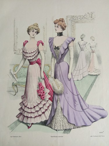 Stampa antica moda abito - abito, da