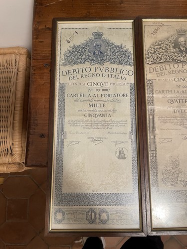 Raro titolo debito pubblico - titolo,