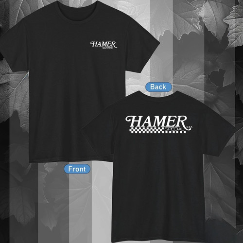 Maglietta hamer chitarra logo - maglietta,