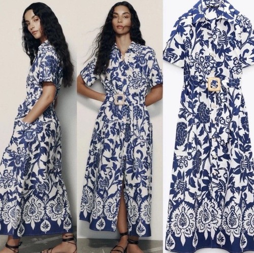 Maxi abito blu midi - blu, strati