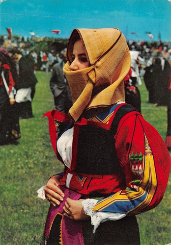 Cartolina orgosolo costumi - cartolina,