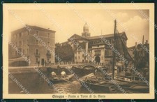 Venezia Chioggia Ponte Santa Maria cartolina QT4001