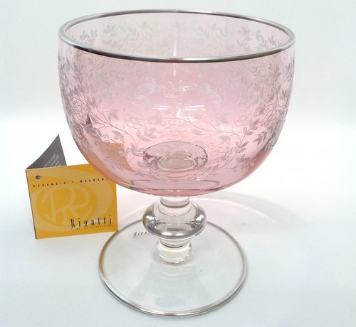 Coppa rigatti vetro rosa - rigatti,