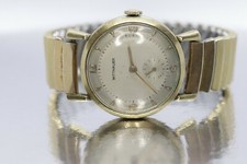 Orologio Wittnauer Revue pieno d'oro 10k. Orologio uomo meccanico rotondo Wittnauer