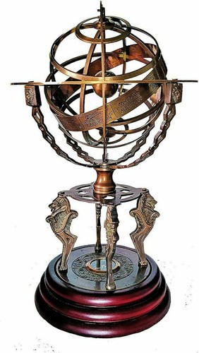 Sfera armillare ottone - sfera,