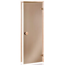 Porta Sauna Bronzeglas 69x187 CM IN Vetro Pino 6mm Esg per Accessori