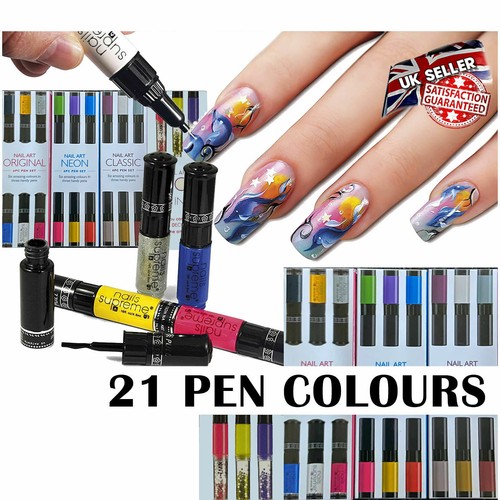 Set penne nail art vernice - penne,