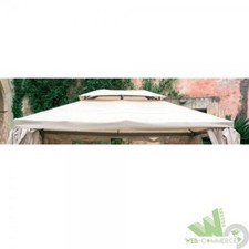TOP COPERTURA GAZEBO SAHARA MT.3X4 RETTANGOLARE TELO TETTO AIRVENT 300X400CM