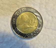 500 LIRE Bimetallica ANNO 1998