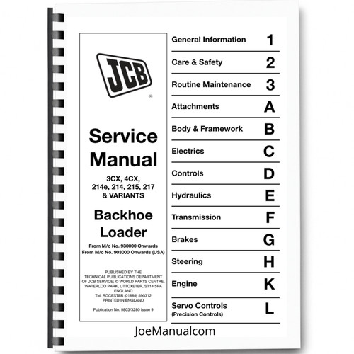Jcb 3cx 4cx 214e 214 - 4cx, 217