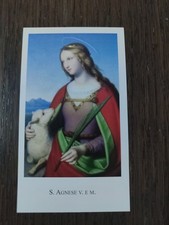 Sant'Agnese, Holy Card, Paco 74