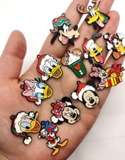 Lotto cartone animato Natale Topolino Minnie ciondolo fai da te orecchino collana creazione gioielli 