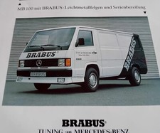 BRABUS AUTOSPORT TUNING MERCEDES BENZ MB 100 FURGONE brochure Ufficiale Tedesco 