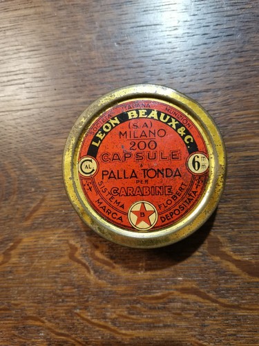 Scatola latta polvere da - ,