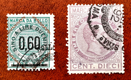 Francobolli marca bollo - da,