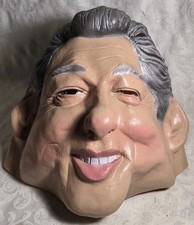 Vintage Bill Clinton Mask Soft Vinyl Cesar 1992 Halloween Costume Political Demo