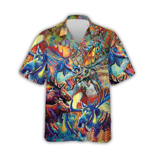 Camicia hawaiana colorata