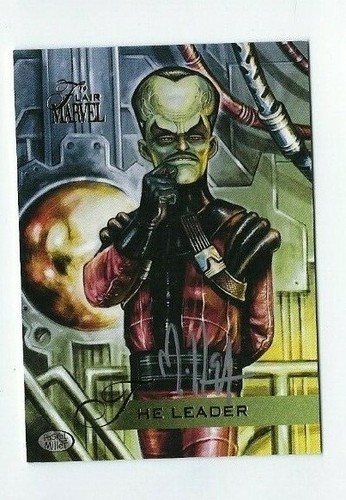 Scheda autografa marvel flair - marvel,