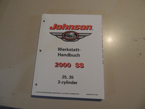 Manuale officina johnson 35 - johnson, 25