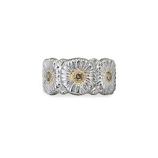 Buccellati Blossoms Diamonds Eternelle Argento 925 Brillanti 0.42 Ct