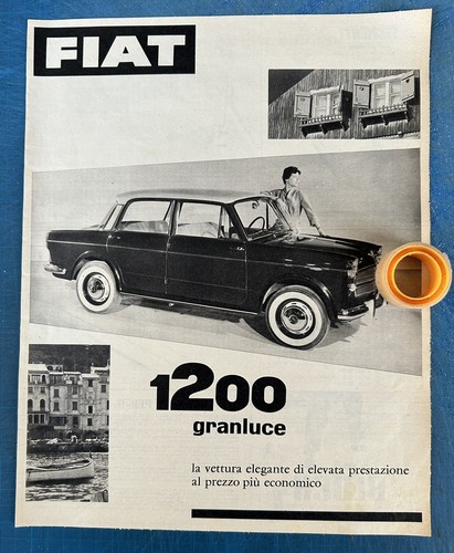 Rara pubblicita fiat 1200 - rara,