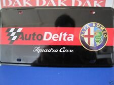 Insegna Targa Metallica Alfa Romeo Auto Delta 31x16 cm