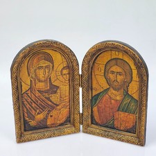 Icona Sacra Dittico Legno
