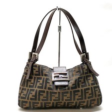 Fendi Hand Bag Brown Nylon