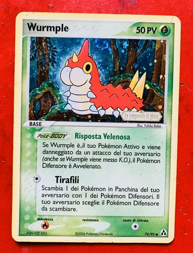 Lotto carte pokemon wurmple - pokemon, ex