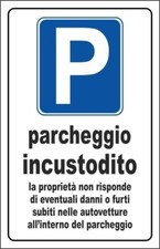 CARTELLO SEGNALETICO -