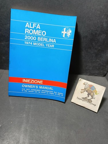 Manuale alfa romeo 2000 - manuale,