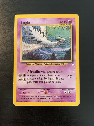 Carte pokémon lugia - carte, 20/64