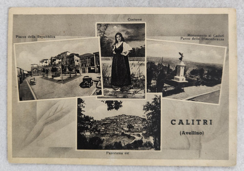 Cartolina avellino calitri - cartolina,