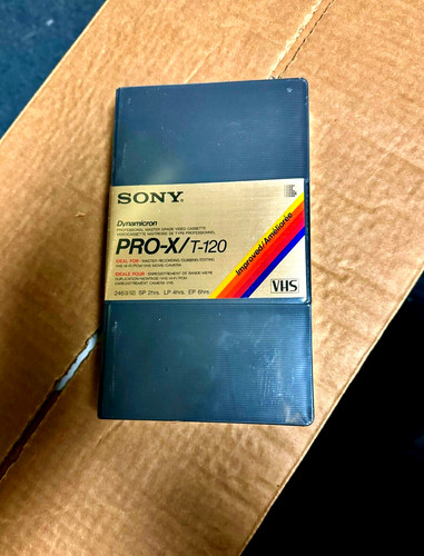 Videocassette vhs sony - sony, pro-x