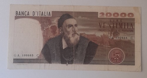 20.000 lire tiziano 1975-