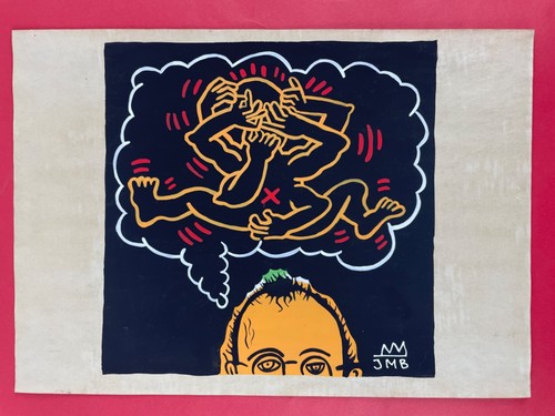 Jean michel basquiat - jean-michel, disegno