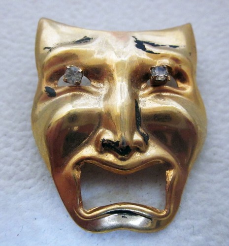 Maschera strass cm spilla - maschera,