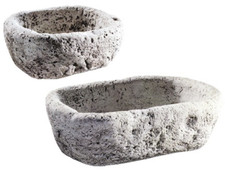 FIORIERE MORTAIO DECOGARDEN PIETRA ANTICA manufatto in granulato di pietra