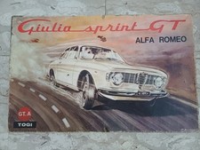 scatola boite box alfa romeo giulia gt togi originale anni 60