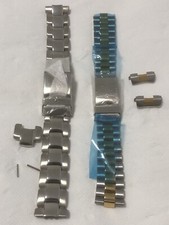 2X BRACCIALE PER OROLOGIO SECTOR ACCIAIO E ORO ORIGINALE WATCH bracelet SECTOR