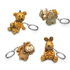 261 Bomboniere Portachiavi in resina, animali