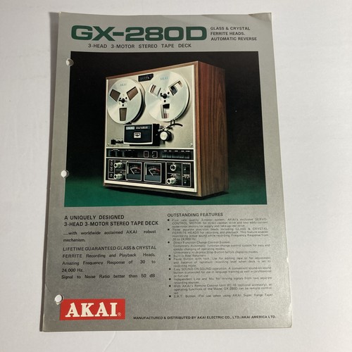 Akai 280d 3head - 3head, 3-motor