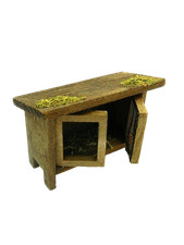 Gabbia in Legno Cm 3x7x6h Conigliera Pollaio Fattoria Conigli Galline Presepe