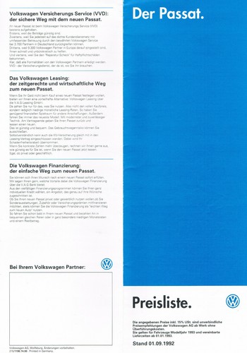 Listino prezzi passat del - listino,