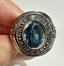 Anello Argento Blu Zaffiro