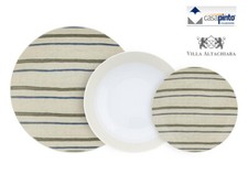 Servizio piatti porcellana 18 pezzi Canapa 1131